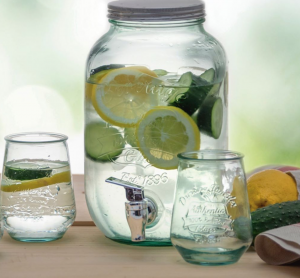 Csapos befőttes üveg, limonádés üveg