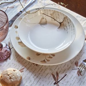 Ginko porcelán étkészlet, Tognana, Poesia, 18 részes