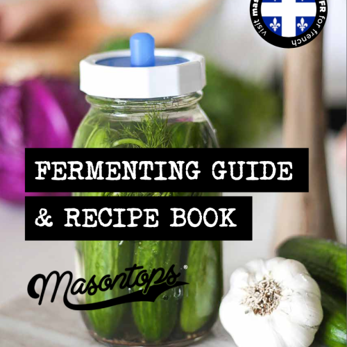 Fermenting guide and recipe book from Masontops.