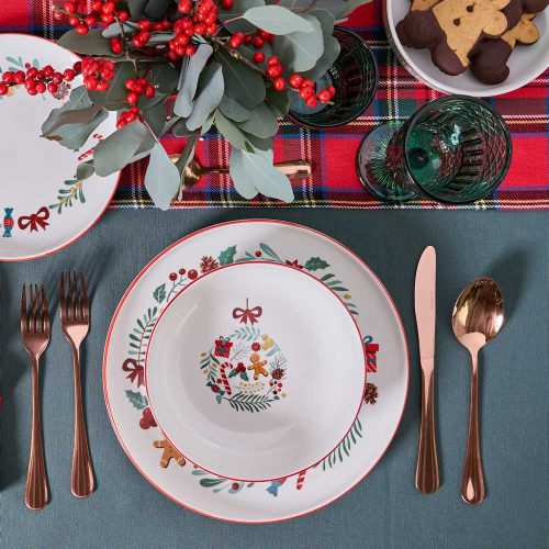 Tognana Christmas Carol, karácsonyi porcelán étkészlet