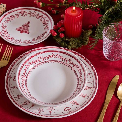 Tognana Christmas Magia, karácsonyi porcelán étkészlet