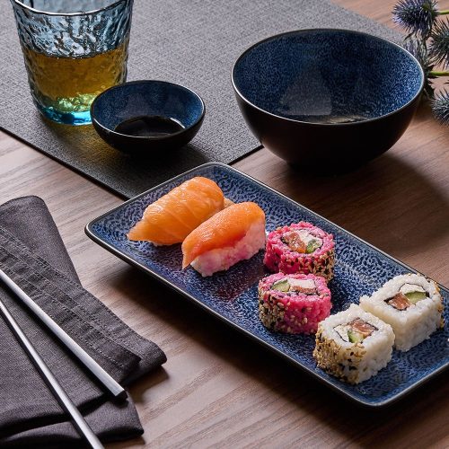 Sushi Futari porcelán étkészlet, Tognana, 8 részes