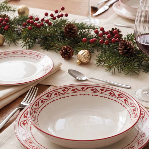 Tognana Chérie 18 részes porcelán karácsonyi étkészlet